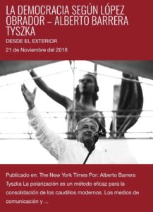 "La democracia según López Obrador", de Alberto Barrera Tyszka - Desde el Exterior