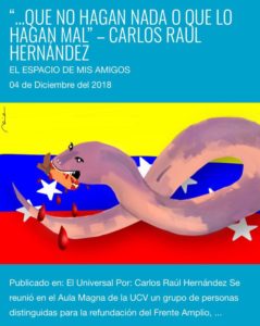 "... Que no hagan nada o que lo hagan mal", de Carlos Raúl Hernández - El espacio de mis amigos