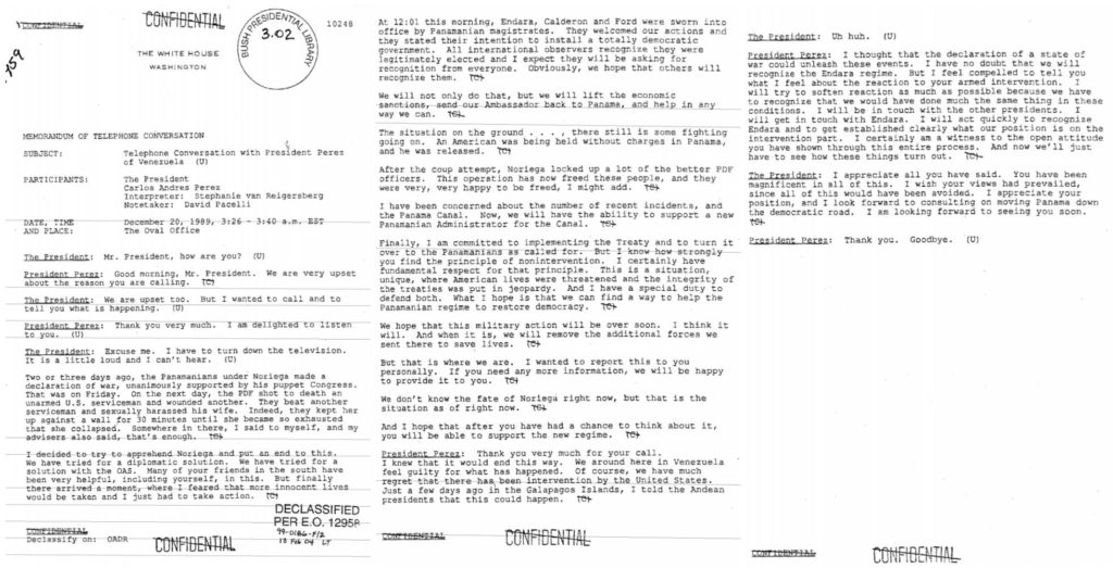 “Perdone que le llame a esta hora. Nos desplegamos en Panamá”: así explicó Bush la invasión a los líderes de América Latina - Sol Lauría y Eliezer Budasoff